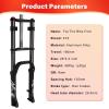 image:image26 x 40 inch Fat Tire Oil Spring Suspension Fork  180mm Travel 135mm Spacing Hub 9mm QR Double Crown Shock Front Fork Fit for Fat Snow Beach Ebikes