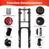 image:image26 x 40 inch Fat Tire Oil Spring Suspension Fork  180mm Travel 135mm Spacing Hub 9mm QR Double Crown Shock Front Fork Fit for Fat Snow Beach Ebikes